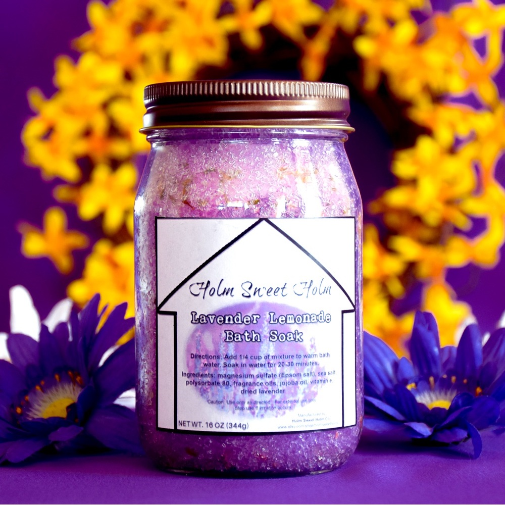 Lavender Lemonade Bath Soak | Holm Sweet Holm | 16 oz